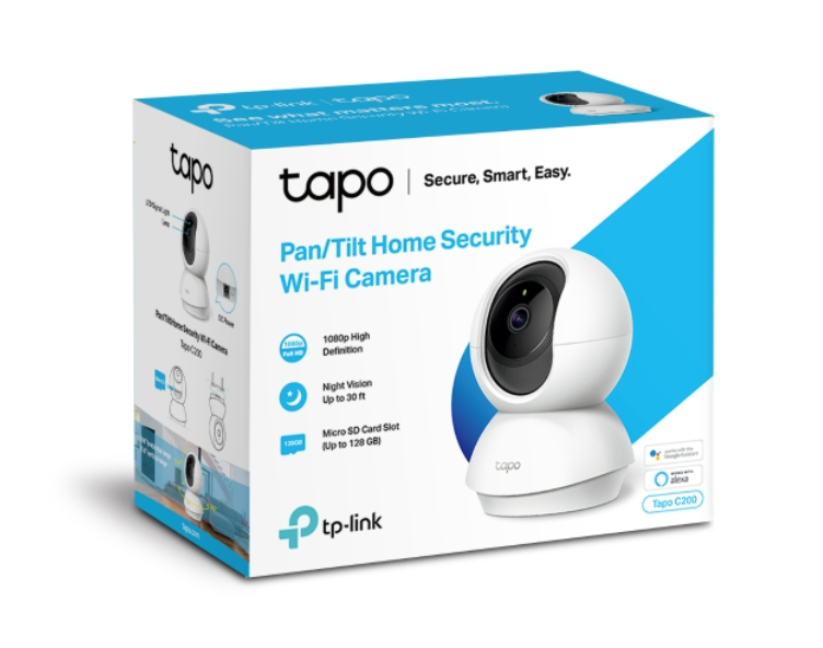 Câmara de Segurança TP Link Tapo C200 WiFi 1080p 360º - Visão noturna