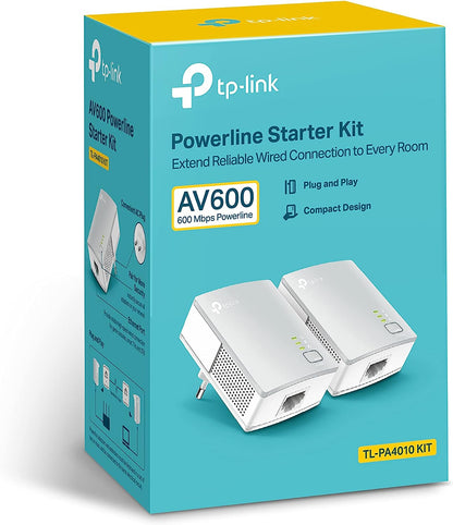 Powerline | Kit 2 Adap TP-Link 600Mbps S/tomada